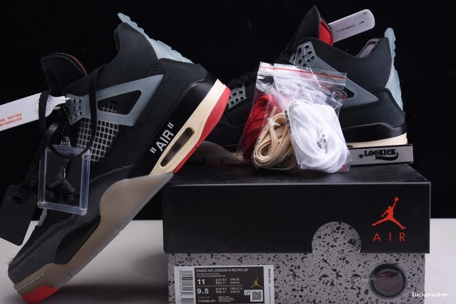 Reps LUCY Jordan Air x 4 White Bred Off CV9388-001 Retro 0719